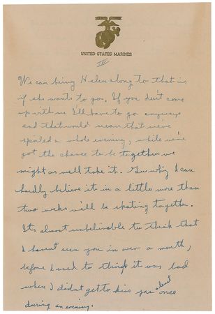 Lot #332 Iwo Jima: Rene Gagnon: War-dated letter by an Iwo Jima flag-raiser - Image 3