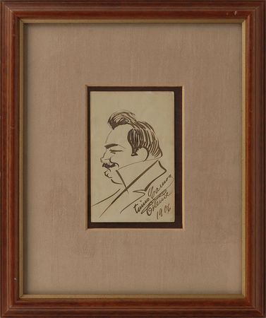 Lot #892 Enrico Caruso Sketch - Image 1