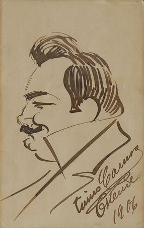 Lot #892 Enrico Caruso Sketch - Image 2