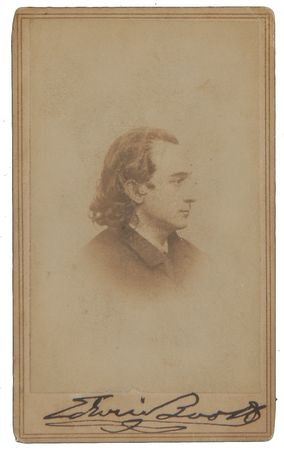Lot #1095 Edwin Booth Signed Photograph - Image 2