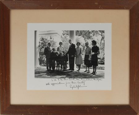 Lot #73 Lyndon B. Johnson: Presented to the Gemini XI commander, Charles Conrad - Image 1