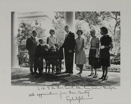 Lot #73 Lyndon B. Johnson: Presented to the Gemini XI commander, Charles Conrad - Image 2