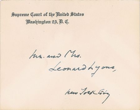 Lot #272 Felix Frankfurter - Image 2