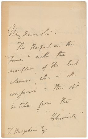 Lot #266 Benjamin Disraeli - Image 1