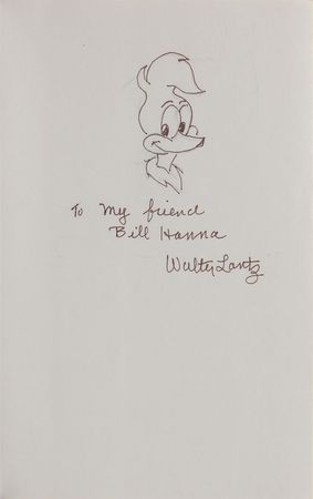 Lot #563 Walter Lantz: ?To my friend Bill Hanna, Walter Lantz? - Image 1