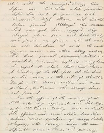 Lot #328 Hugh Judson Kilpatrick: “Lee’s cavalry was forced on fences into the woods in all directions to avoid the rush of our men and their biting sabres” - Image 2