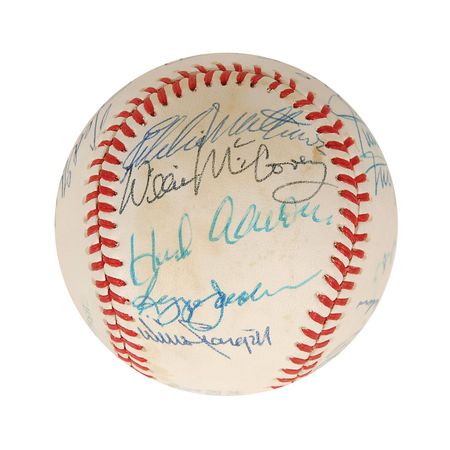 Lot #1164 Baseball Hall of Famers Baseball - Image 1