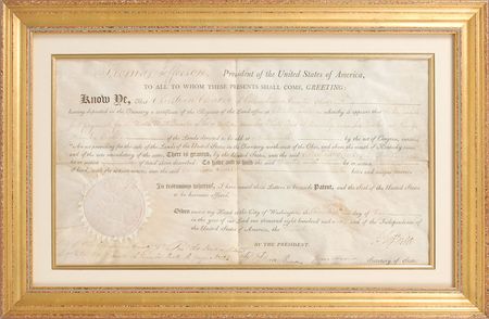 Lot #4 Thomas Jefferson and James Madison: 1806