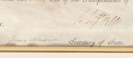Lot #4 Thomas Jefferson and James Madison: 1806 Northwest Territory land grant - Image 2