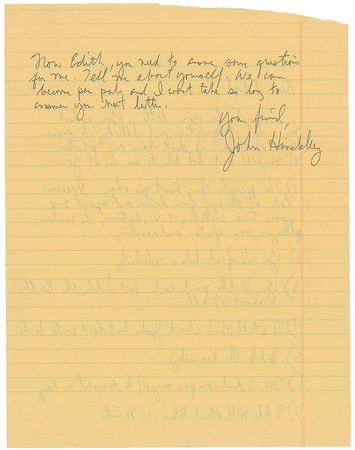 Lot #225 John Hinkley: The institutionalized Reagan assassin—“I still think about Jodie but don’t write to her” - Image 2