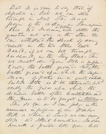 Lot #19 Franklin Pierce: “Your state is emphatically the battle ground,” declares the outgoing president, “The field upon which the decisive battle of the Constitution and the Union is to be fought” - Image 2