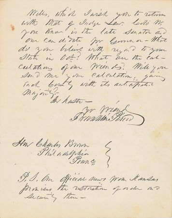 Lot #19 Franklin Pierce: “Your state is emphatically the battle ground,” declares the outgoing president, “The field upon which the decisive battle of the Constitution and the Union is to be fought” - Image 3