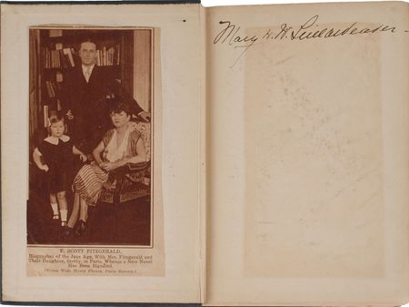 Lot #822 F. Scott Fitzgerald: 