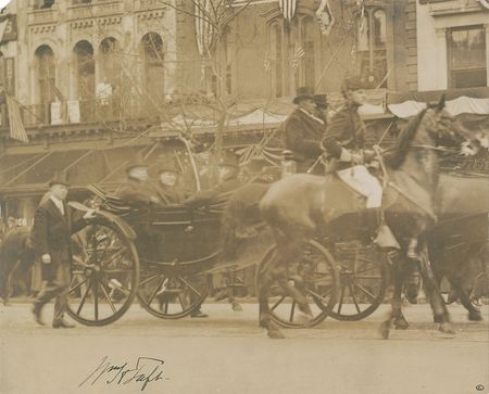 Lot #45 William H. Taft and Woodrow Wilson: Stunning pair of signed 1913 inauguration photos - Image 2