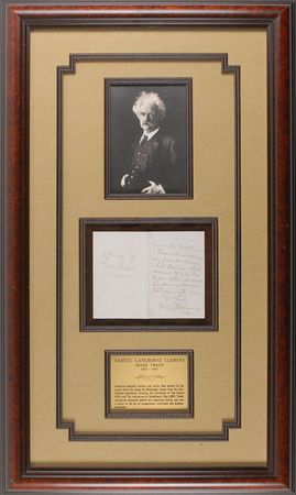 Lot #815 Samuel L. Clemens: Clemens introduces the men behind the Paige Compositor typesetter that would prove to be his financial undoing - Image 1