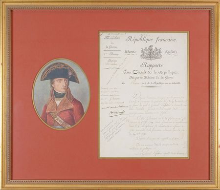 Lot #189 Napoleon: A Napoleonic promotion in the army of Hussars - Image 1