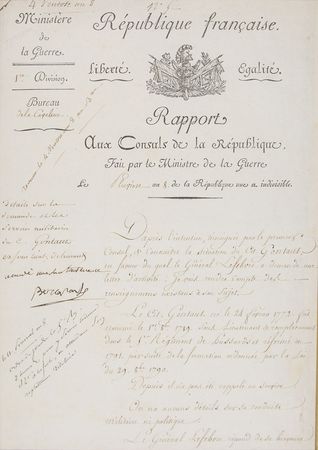Lot #189 Napoleon: A Napoleonic promotion in the army of Hussars - Image 2