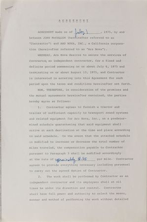 Lot #979 The Carpenters Signed Documents - Image 2
