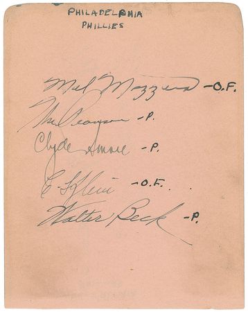 Lot #1163 Baseball: Highlighted by Hall of Famers Mel Ott and Chuck Klein - Image 3