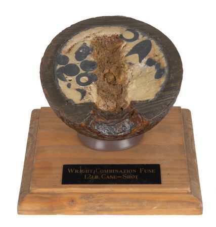 Lot #342 Sectioned Civil War 12-Pounder Case Shell - Image 1