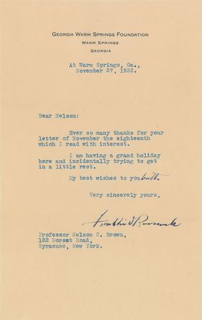 Lot #102 Franklin D. Roosevelt Typed Letter Signed - Image 1