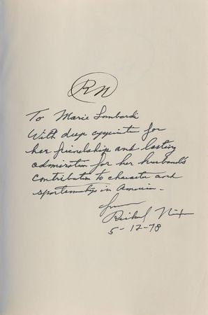 Lot #75 Richard Nixon: Applauding Vince Lombardi?s ?contribution to character and sportsmanship in America? - Image 1