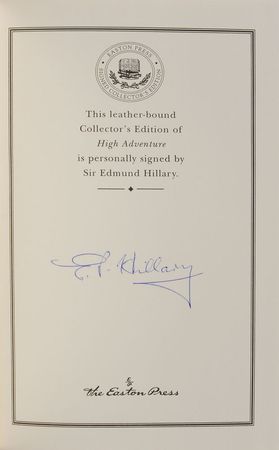 Lot #279 Edmund Hillary Book - Image 1