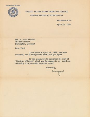 Lot #251 J. Edgar Hoover Group Lot - Image 5