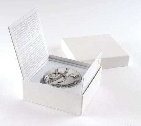 Lot #9153 Vancouver 2010 Winter Olympics Silvered Participation Medal - Image 3