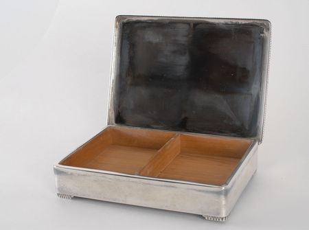 Lot #9044 Swedish Olympic Committee Silver Cigarette Box - Image 3
