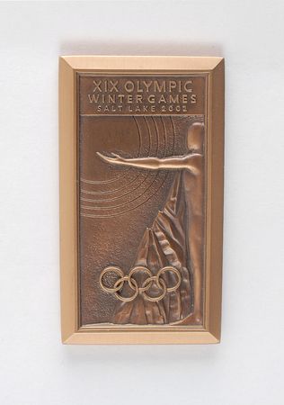 Lot #9142 Salt Lake City 2002 Winter Olympics Bronze Participation Medal - Image 1