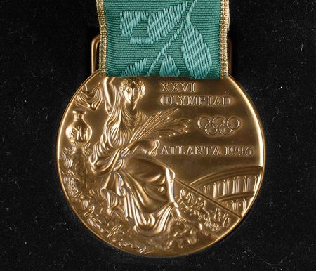 Lot #9133 Atlanta 1996 Summer Olympics Set of Gold, Silver, and Bronze Winner?s Medals - Image 3