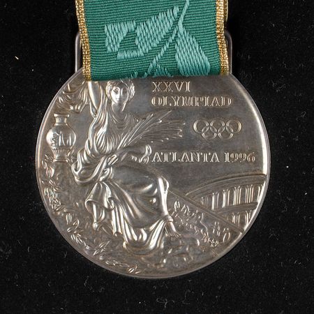 Lot #9133 Atlanta 1996 Summer Olympics Set of Gold, Silver, and Bronze Winner?s Medals - Image 4