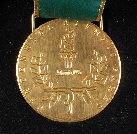 Lot #9133 Atlanta 1996 Summer Olympics Set of Gold, Silver, and Bronze Winner?s Medals - Image 6
