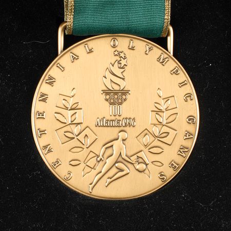 Lot #9133 Atlanta 1996 Summer Olympics Set of Gold, Silver, and Bronze Winner?s Medals - Image 8