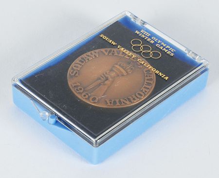 Lot #9074 Squaw Valley 1960 Winter Olympics Bronze Participation Medal - Image 3