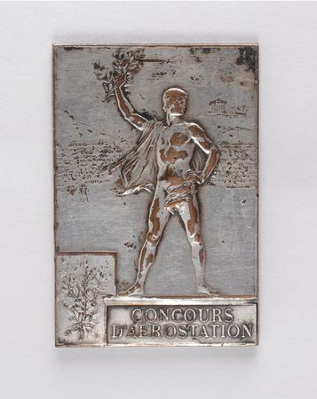 Lot #9007 Paris 1900 Summer Olympics Silver Winner?s Medal ?Concours D?Aerostation? - Image 2