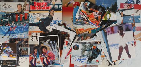 Lot #9162 Winter Olympics Autograph Collection