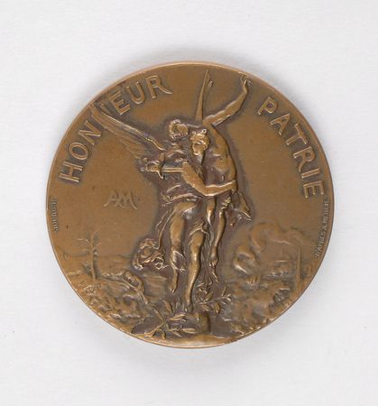 Lot #9008 Paris 1900 Summer Olympics Pair of Silver and Bronze Winner?s Medals - Image 1