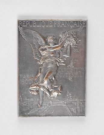 Lot #9008 Paris 1900 Summer Olympics Pair of Silver and Bronze Winner?s Medals - Image 3