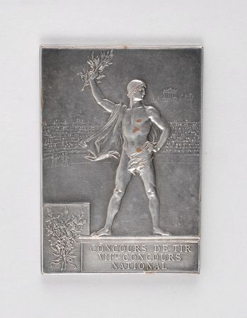 Lot #9008 Paris 1900 Summer Olympics Pair of Silver and Bronze Winner?s Medals - Image 4