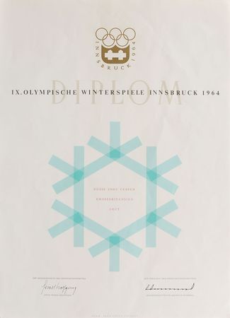 Lot #9082 Innsbruck 1964 Winter Olympics