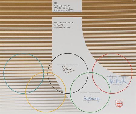 Lot #9097 Innsbruck 1976 Winter Olympics Winner’s Diploma - Image 1