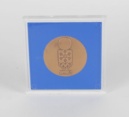 Lot #9093 Sapporo 1972 Winter Olympics Bronze Participation Medal - Image 3