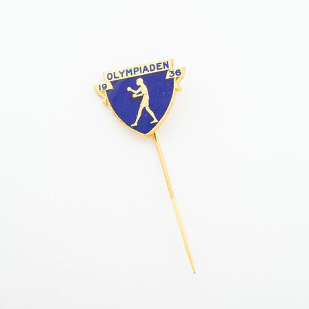 Lot #9054 Berlin 1936 Summer Olympics Comb and Boxing Pin - Image 2