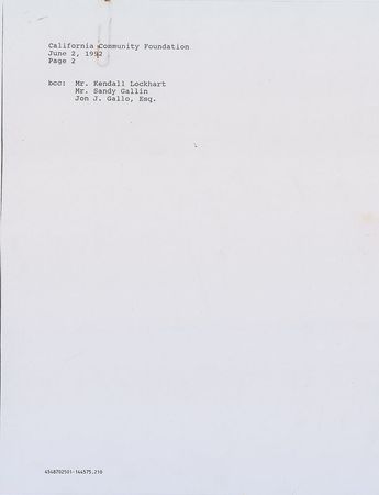 Lot #537 Michael Jackson: An early document from the Heal the World Foundation - Image 5