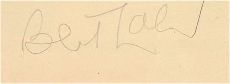 Lot #819 Wizard of Oz: Bert Lahr Signature - Image 2