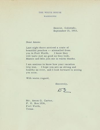 Lot #94 Dwight D. Eisenhower Typed Letter Signed - Image 1