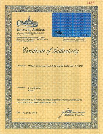 Lot #68 Bill Clinton: ?You can reach your voters person to person, and it?s still the best way? - Image 2