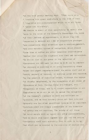 Lot #175 Titanic: ?We desire to direct your attention to the Company?s regulations for the safe and efficient navigation of its vessels? - Image 5